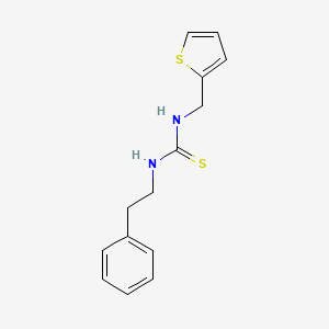molecular formula C14H16N2S2 B5712182 N-PHENETHYL-N'-(2-THIENYLMETHYL)THIOUREA 