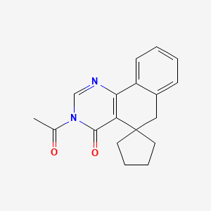 molecular formula C18H18N2O2 B5712210 3-acetylspiro[6H-benzo[h]quinazoline-5,1'-cyclopentane]-4-one 