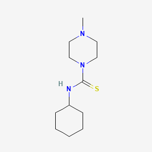molecular formula C12H23N3S B5712253 N-cyclohexyl-4-methylpiperazine-1-carbothioamide 