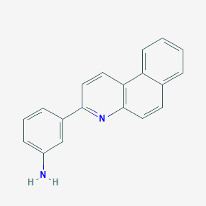 molecular formula C19H14N2 B5712313 3-Benzo[f]quinolin-3-ylaniline 