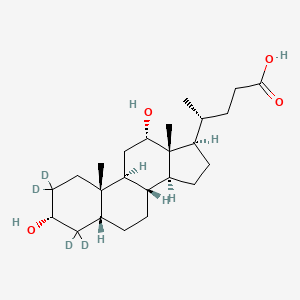 molecular formula C24H40O4 B571234 3-Sulfo-glycodeoxycholic acid-d4disodium CAS No. 112076-61-6