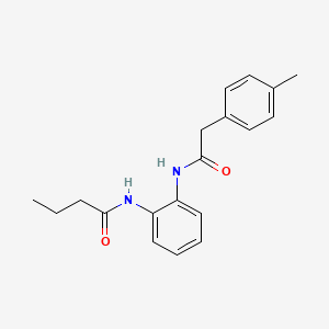 molecular formula C19H22N2O2 B5712391 N-[2-[[2-(4-methylphenyl)acetyl]amino]phenyl]butanamide 