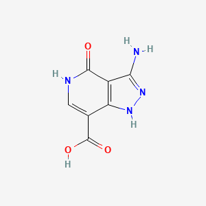 3-Amino-4-hydroxy-1H-pyrazolo[4,3-c]pyridine-7-carboxylic acid