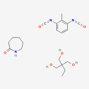 molecular formula C21H31N3O6 B571260 azepan-2-one;1,3-diisocyanato-2-methylbenzene;2-ethyl-2-(hydroxymethyl)propane-1,3-diol CAS No. 121193-19-9