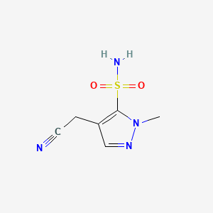 4-(Cyanomethyl)-1-methyl-1H-pyrazole-5-sulfonamide