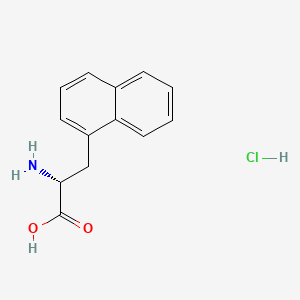 molecular formula C13H14ClNO2 B571271 3-(1-Naphthyl)-D-alanine Hydrochloride CAS No. 122745-09-9