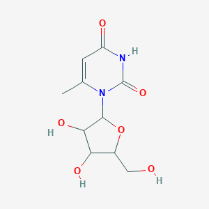 molecular formula C10H14N2O6 B057128 1-[3,4-Dihydroxy-5-(hydroxymethyl)oxolan-2-yl]-6-methylpyrimidine-2,4-dione CAS No. 16710-13-7