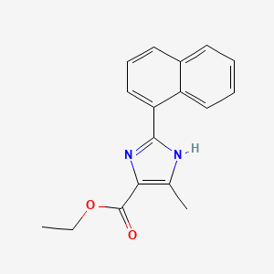 Ethyl 4-methyl-2-(naphthalen-1-yl)-1H-imidazole-5-carboxylate