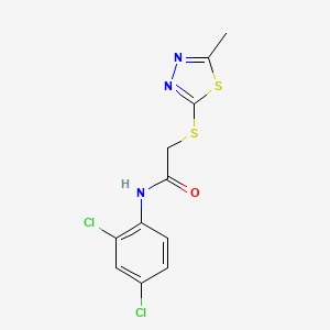 molecular formula C11H9Cl2N3OS2 B5712974 N-(2,4-dichlorophenyl)-2-[(5-methyl-1,3,4-thiadiazol-2-yl)sulfanyl]acetamide 