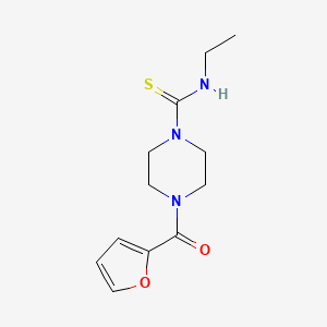 molecular formula C12H17N3O2S B5713031 N-ETHYL-4-(2-FURYLCARBONYL)TETRAHYDRO-1(2H)-PYRAZINECARBOTHIOAMIDE 
