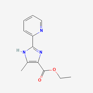 Ethyl 5-methyl-2-(pyridin-2-yl)-1H-imidazole-4-carboxylate