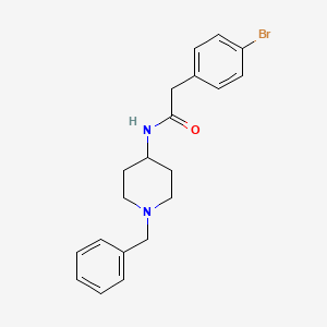 molecular formula C20H23BrN2O B5713083 N-(1-benzylpiperidin-4-yl)-2-(4-bromophenyl)acetamide 