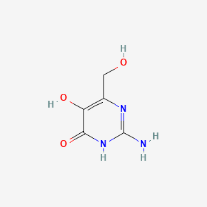 2-amino-5-hydroxy-6-(hydroxymethyl)pyrimidin-4(3H)-one