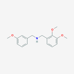 molecular formula C17H21NO3 B5713223 N-[(2,3-dimethoxyphenyl)methyl]-1-(3-methoxyphenyl)methanamine 