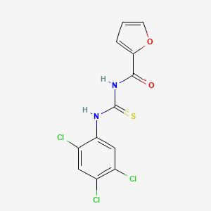molecular formula C12H7Cl3N2O2S B5713288 N-[(2,4,5-trichlorophenyl)carbamothioyl]furan-2-carboxamide 