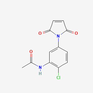 molecular formula C12H9ClN2O3 B5713303 N-[2-chloro-5-(2,5-dioxopyrrol-1-yl)phenyl]acetamide 