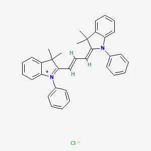 2-[(E)-3-(3,3-Dimethyl-1-phenyl-1,3-dihydro-2H-indol-2-ylidene)-1-propenyl]-3,3-dimethyl-1-phenyl-3H-indolium chloride
