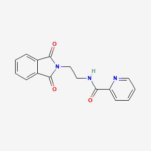 molecular formula C16H13N3O3 B5713334 N-[2-(1,3-dioxo-1,3-dihydro-2H-isoindol-2-yl)ethyl]pyridine-2-carboxamide 