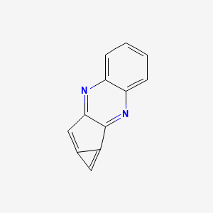 molecular formula C12H6N2 B571340 Cyclopropa[3,4]cyclopenta[1,2-b]quinoxaline CAS No. 114535-15-8