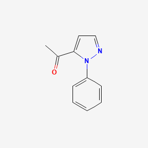 molecular formula C11H10N2O B571342 1-(1-Phenyl-1H-pyrazol-5-YL)ethanone CAS No. 114998-59-3