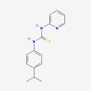 molecular formula C15H17N3S B5713465 N-(4-ISOPROPYLPHENYL)-N'-(2-PYRIDYL)THIOUREA 