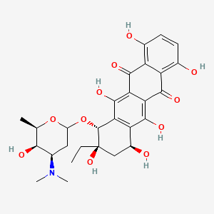 molecular formula C28H33NO11 B571350 Obelmycin H CAS No. 112720-41-9