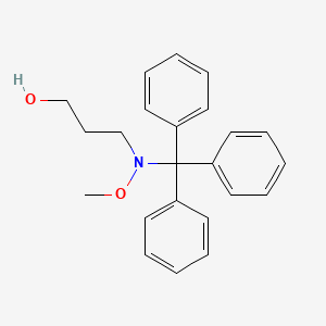 3-[Methoxy(triphenylmethyl)amino]propan-1-ol