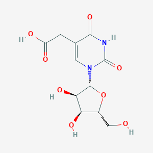 molecular formula C11H14N2O8 B057136 5-Carboxymethyluridine CAS No. 20964-06-1