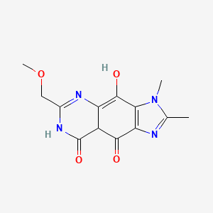 4,9-Dihydroxy-6-(methoxymethyl)-2,3-dimethyl-3,5-dihydro-8H-imidazo[4,5-g]quinazolin-8-one
