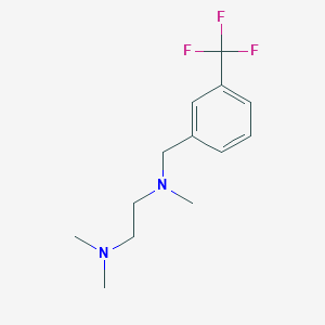 molecular formula C13H19F3N2 B5713658 N,N,N'-trimethyl-N'-[[3-(trifluoromethyl)phenyl]methyl]ethane-1,2-diamine CAS No. 415702-07-7