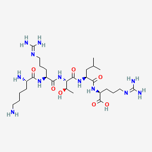 molecular formula C28H56N12O7 B571369 H-Lys-Arg-Thr-Leu-Arg-OH CAS No. 121145-48-0