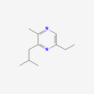 molecular formula C11H18N2 B571371 5-Ethyl-2-methyl-3-(2-methylpropyl)pyrazine CAS No. 117783-43-4