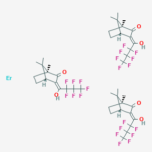 molecular formula C42H45ErF21O6 B571383 Erbium tris(3-(heptafluoropropylhydroxy CAS No. 123359-45-5