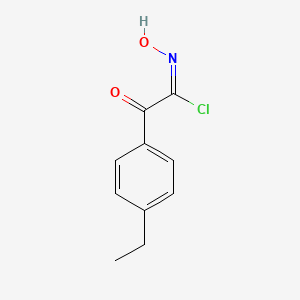 (1E)-2-(4-ethylphenyl)-N-hydroxy-2-oxoethanimidoyl chloride