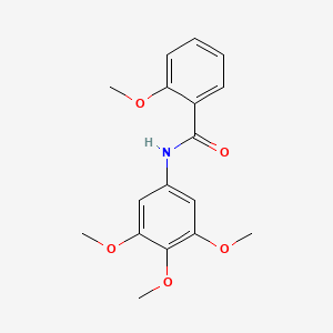 molecular formula C17H19NO5 B5713903 2-methoxy-N-(3,4,5-trimethoxyphenyl)benzamide 