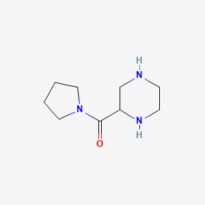 molecular formula C9H17N3O B571397 Piperazin-2-yl(pyrrolidin-1-yl)methanone CAS No. 123866-43-3