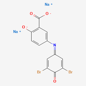 molecular formula C13H5Br2NNa2O4 B571410 2,6-Dibromoindosalicylic Acid Disodium Salt CAS No. 112147-27-0