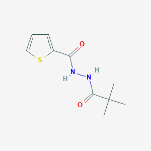 molecular formula C10H14N2O2S B5714147 N'-(2,2-dimethylpropanoyl)thiophene-2-carbohydrazide 