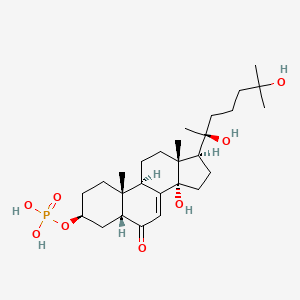 molecular formula C27H45O8P B571420 2,22-Dideoxy-20-hydroxyecdysome 3-phosphate CAS No. 117176-37-1