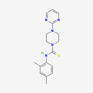 molecular formula C17H21N5S B5714200 N-(2,4-DIMETHYLPHENYL)-4-(2-PYRIMIDINYL)TETRAHYDRO-1(2H)-PYRAZINECARBOTHIOAMIDE 