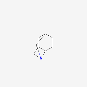 molecular formula C8H13N B571425 1-Azatricyclo[3.3.1.0~2,7~]nonane CAS No. 120387-28-2