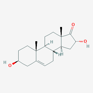 molecular formula C19H28O3 B057143 16alpha-Hydroxy-DHEA CAS No. 1232-73-1