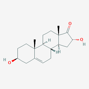 molecular formula C19H28O3 B057143 16α-羟基去氢表雄酮 CAS No. 1232-73-1