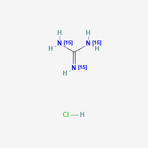 molecular formula CH6ClN3 B571439 Guanidine-15N3 hydrochloride CAS No. 121616-39-5
