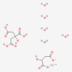 molecular formula C10H22CaO17 B571446 CALCIUM CITRATE MALATE PENTAHYDRATE CAS No. 120250-12-6