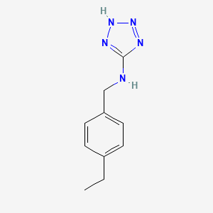 molecular formula C10H13N5 B5714463 N-[(4-ETHYLPHENYL)METHYL]-2H-1,2,3,4-TETRAZOL-5-AMINE 
