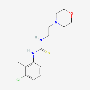 molecular formula C14H20ClN3OS B5714476 N-(3-CHLORO-2-METHYLPHENYL)-N'-(2-MORPHOLINOETHYL)THIOUREA 