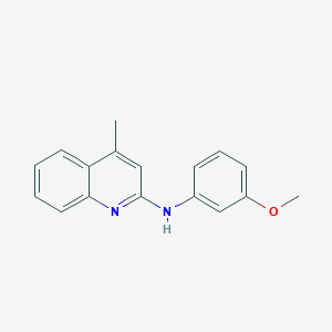 molecular formula C17H16N2O B5714514 N-(3-methoxyphenyl)-4-methylquinolin-2-amine 