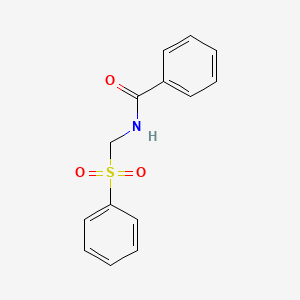 molecular formula C14H13NO3S B5714635 N-(PHENYLSULFONYLMETHYL)BENZAMIDE CAS No. 76965-50-9