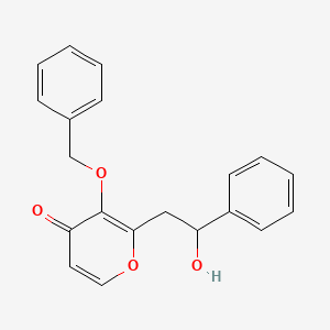 3-(benzyloxy)-2-(2-hydroxy-2-phenylethyl)-4H-pyran-4-one